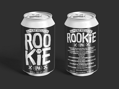 SUPERFREUNDE ROOKIE IPA beer beercan branding can handlettering lettering superfreunde