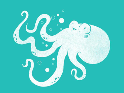 kraken bubbledude drawing illustration