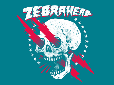 lazereyez callallyourfriends fresh illustration roar skull zebrahead