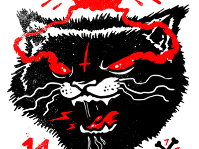 devils cat blackcat cat devil drawing fresh horror illustration sketch workinprogress