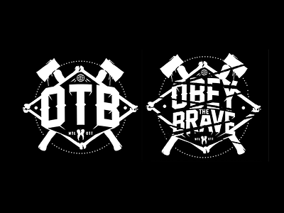 otb emblems brave emblem fresh illustration logo obey the