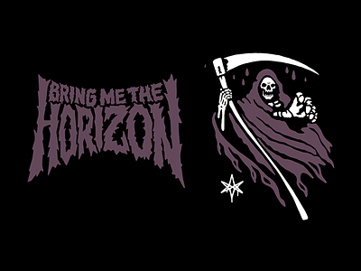 BMTH REAPER bring me the horizon illustration reaper