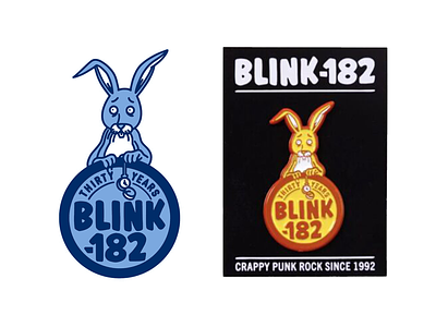 BLINK BUNNY 30 YEARS blink 182 blink182 bunny illustration