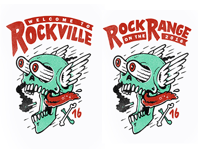 rockville drawing festival illustration rock on the range rockville sketch skull