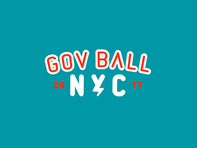 gumball baseball festival govball governors ball illustration lettering neon retro typo typography