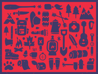 camping symbols