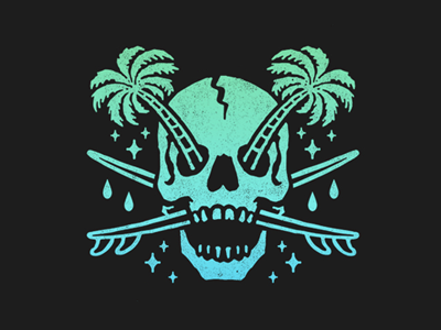 summer skull beach palms parkway drive skull summer surf