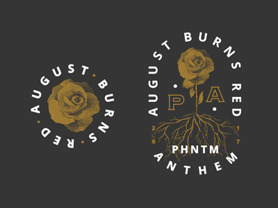 pnthm anthem album august burns red crest flower fresh illustration