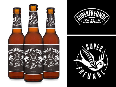 superfreunde till death beer craftbeer drawing fresh illustration label sketch tilldeath