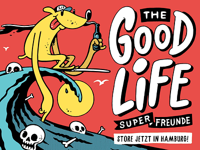 The Good Life fun illustration superfreunde surf