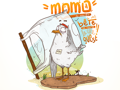 CHARACTER DESIGN 01 - Momo la mouette animal cartoon character characterdesign clip studio paint illustration island maniok newcaledonia seagull sketch