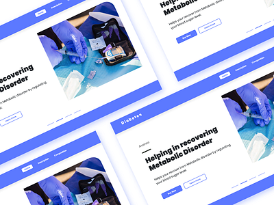 Blood Sugar Regulation Medicine Website UI Design medical medical care medicine app ui uxdesign webdesign