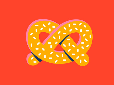 Inktober - Knot design illustration inktober inktober2021 knot minneapolis orange pretzel snack vector