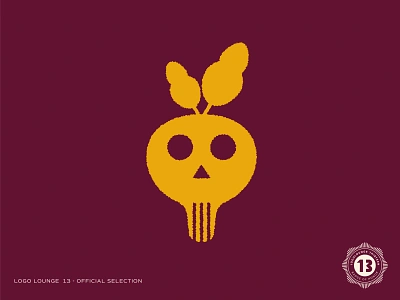 LogoLounge Book 13 Selection beet branding dead dead beet design illustration kansas city logo logolounge minneapolis skull texture typography vector vegan