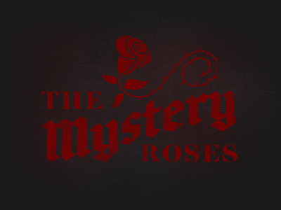 Mystery Roses design kansas city typography vector