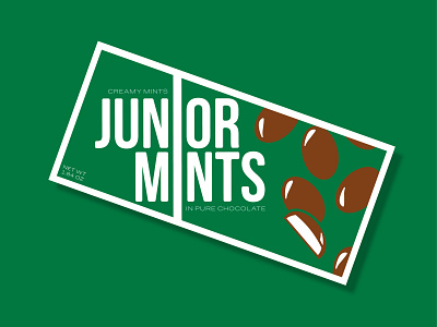 Junior Mints (Weekly Warm-Up #3) branding candy design illustration junior mints kansas city mints packaging retro vector
