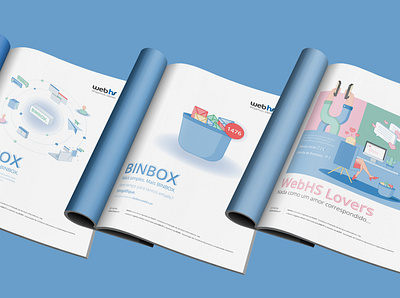 Magazine Ad | WebHS branding design domains hosting illustration magazine ad typography