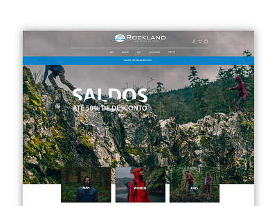 Homepage | ROCKLAND Adventure Outdoor branding code design development identity typography web webdesign website