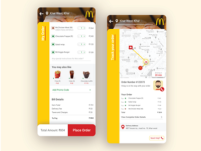 McDelivery App Redesign app delivery design design2020 fastfood information architecture mcdonalds mobile app online delivery redesign ui ux