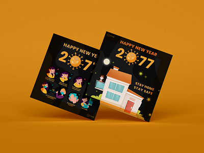 Nepal New Year - Coronavirus Edition 2077 branding illustration infographic design infographics nepal nepalnewyear newyear2076 stylustechnology