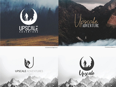 Upscale Adventure Logo Design Conecpt branding flat logo logodesign nepal typography