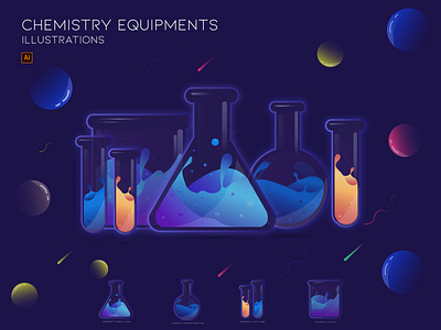 Chemistry Equipment Illustrations