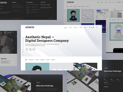 Aesthetic Nepal Web Design portfolio project stylustechnology webdesign website design website designer website development
