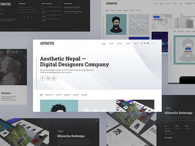Aesthetic Nepal Web Design