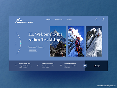 Asian Trekking Website Redesigned Concept asiantrekking designers from nepal mteverest nepal redesign concept redesigned stylustechnology visitnepal2020 website concept