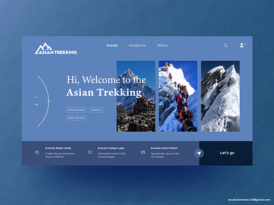 Asian Trekking Website Redesigned Concept