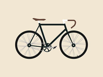 Fixie Illustration bicycle bike centre cycle cycling fixie illustration paris parisian svg vélo wheel