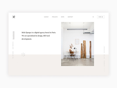 Belle Epoque Agency page - new website clean design minimal mobile portfolio typography ui ux webagency webdesign webdevelopement websitedesign