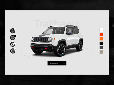 Build and Price - Jeep architecture automotive cars design digital fca interaction interface jeep landing page