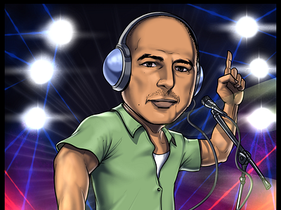 DJ K.I.D. - Gift cartoon art