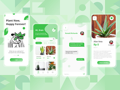 Nandurway - Adopt and Share Plant App adopt plant plant plant illustration planter planting plants share plant shop plant ui design