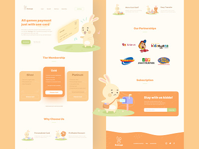 Bunnygo - Games Payment Website bunny card game games payment rabbit ui
