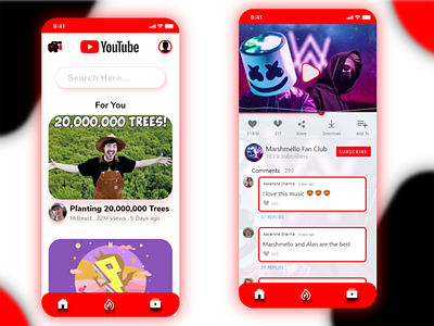 YouTube Redesign adobe xd maadhav redesign redesign concept sharma youtube youtube channel