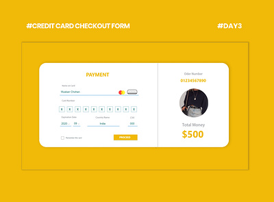 CHECKOUT FORM design ui web