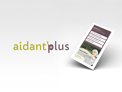Aidant'plus - Logo branding graphic design ui