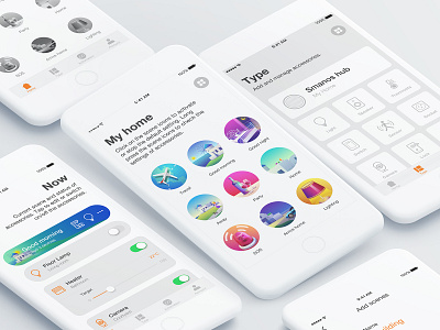 Old project app design design icon design icons illustration ios mobile ui scenes sketch smarthome ui ui design