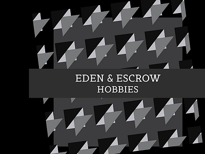 Hobbies Rerelease Cover album album art art black eden and escrow grey hobbies jazz music singer songwriter white