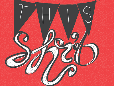 party cursing hand drawn lettering patterns poop