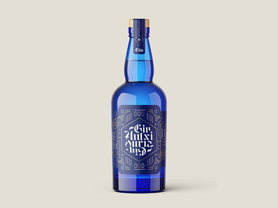 Untxi Zuria gin france packaging labeldesign