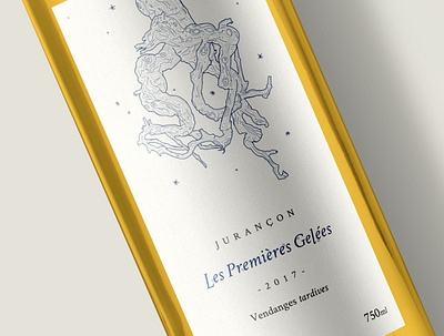 Les Premières Gelées design frenchwine roots typography wine label winelabel
