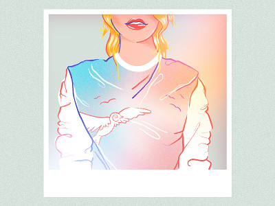 💿 1989 (Taylor’s Version) 💿 1989 album album cover fashion gradient illustration lips music procreate song sweater swift taylor