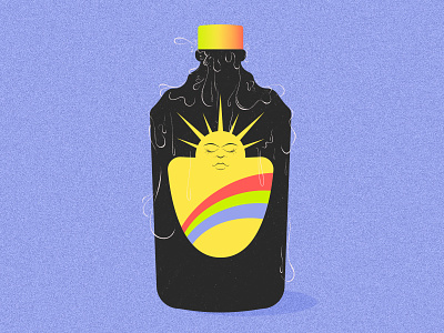 🌞 SPF 3000 🌞 beach gradient illustration pop pop art procreate spf summer sun sunscreen tan