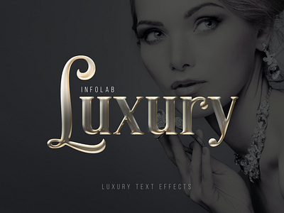 Luxury Text Effect 3d action asl design designer digital effect flyer font logo luxury design luxury font mockup photoshop psd psd mockup text