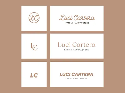 Luci Cartera logotype branding logo