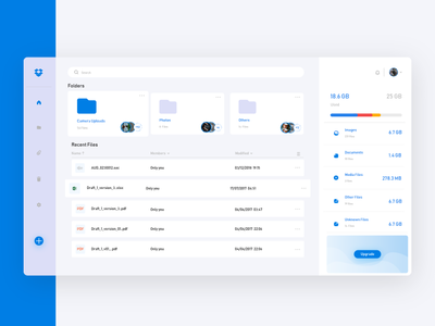 First Shot-Dropbox Redesign by Ararat on Dribbble