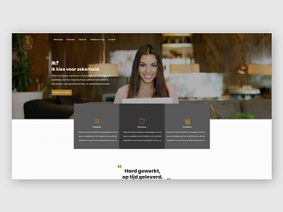 Clean website design for client